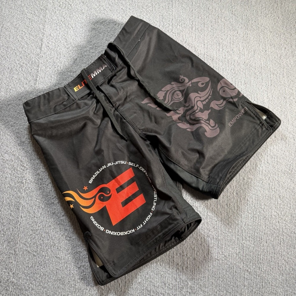 MMA Elite Board Shorts Size Small Swim Shorts‎ Dragons Fighting UFC